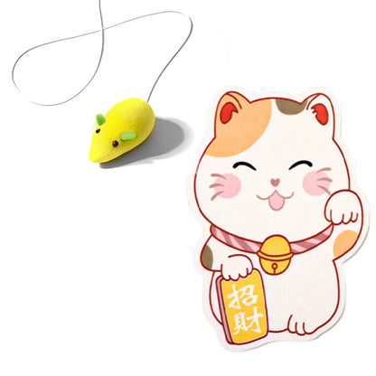 Self-Adhesive Wall-Mounted Cat Scratching Mat - Felt Cat Scratch Pad and Toy for Cats