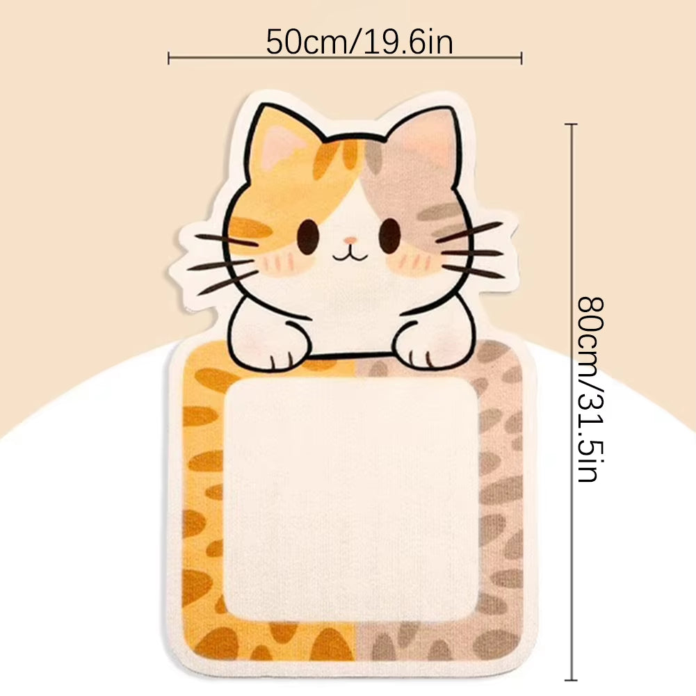 Self-Adhesive Wall-Mounted Cat Scratching Mat - Felt Cat Scratch Pad and Toy for Cats