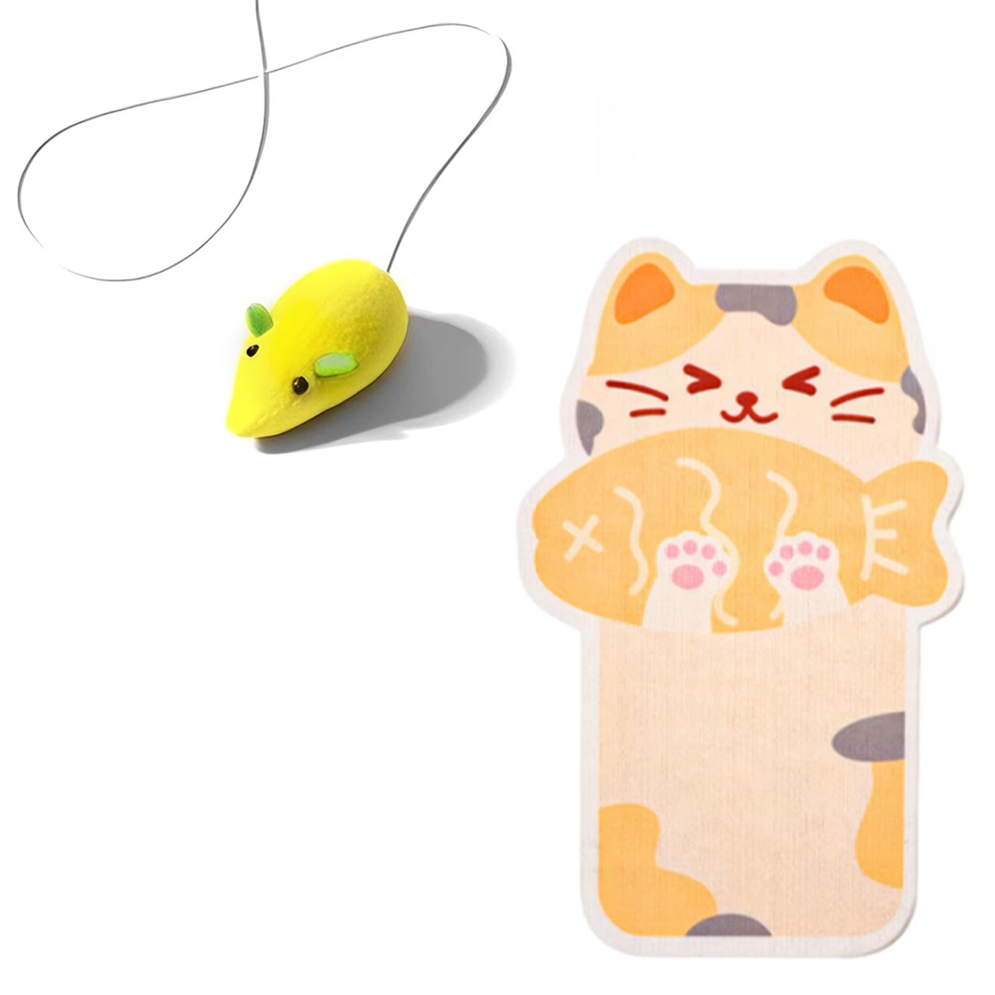 Self-Adhesive Wall-Mounted Cat Scratching Mat - Felt Cat Scratch Pad and Toy for Cats